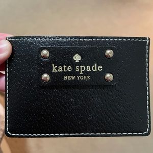 Kate Spade Card Holder Black & Tan